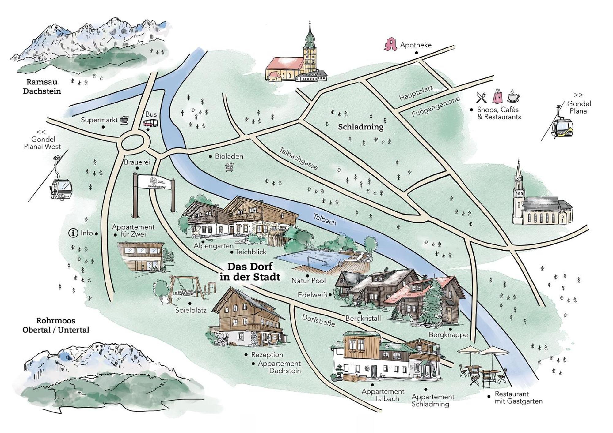 שלאדמינג Das Dorf In Der Stadt מראה חיצוני תמונה